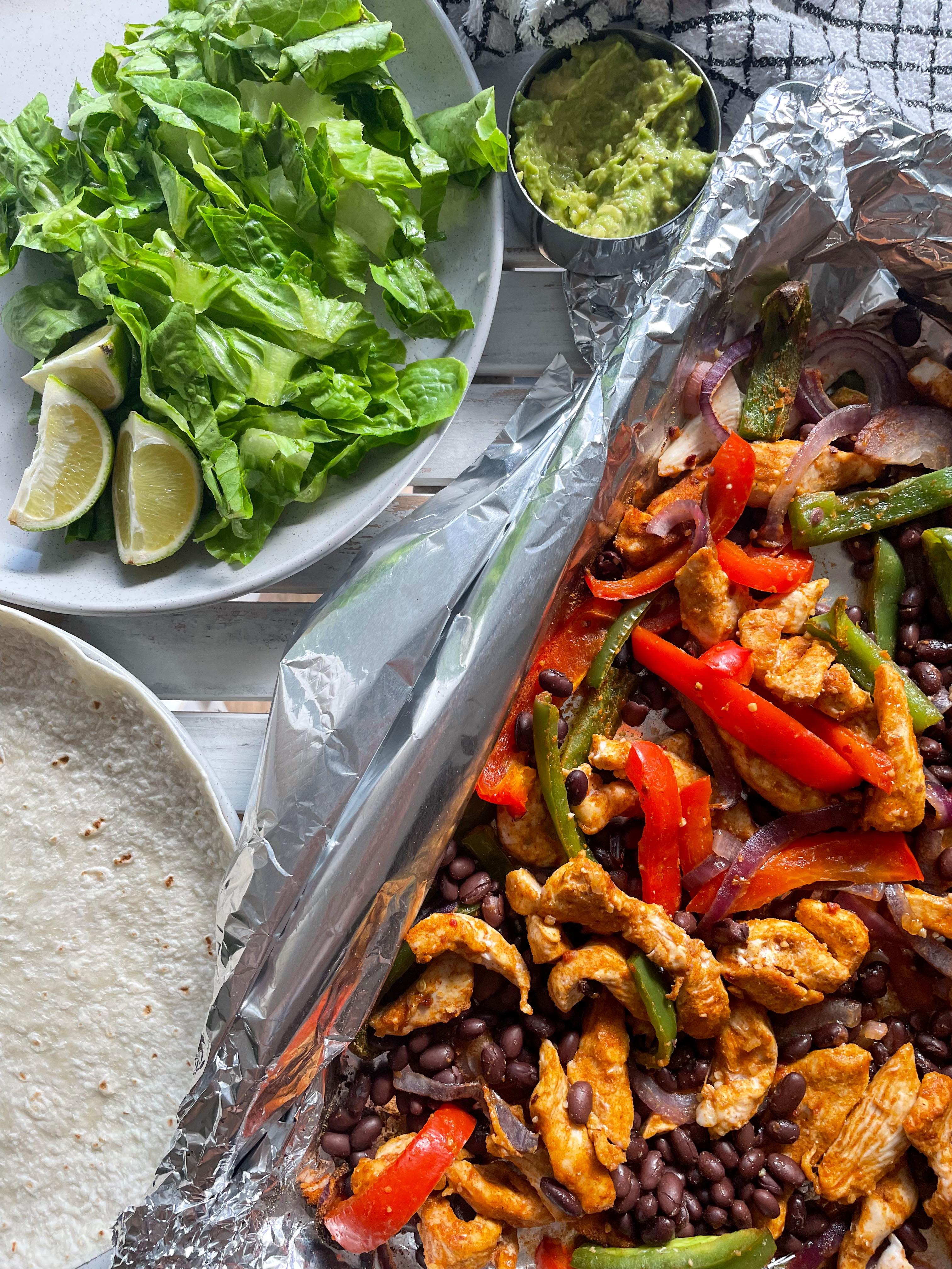 KJ Wellness Easy One Tray Chicken Fajitas